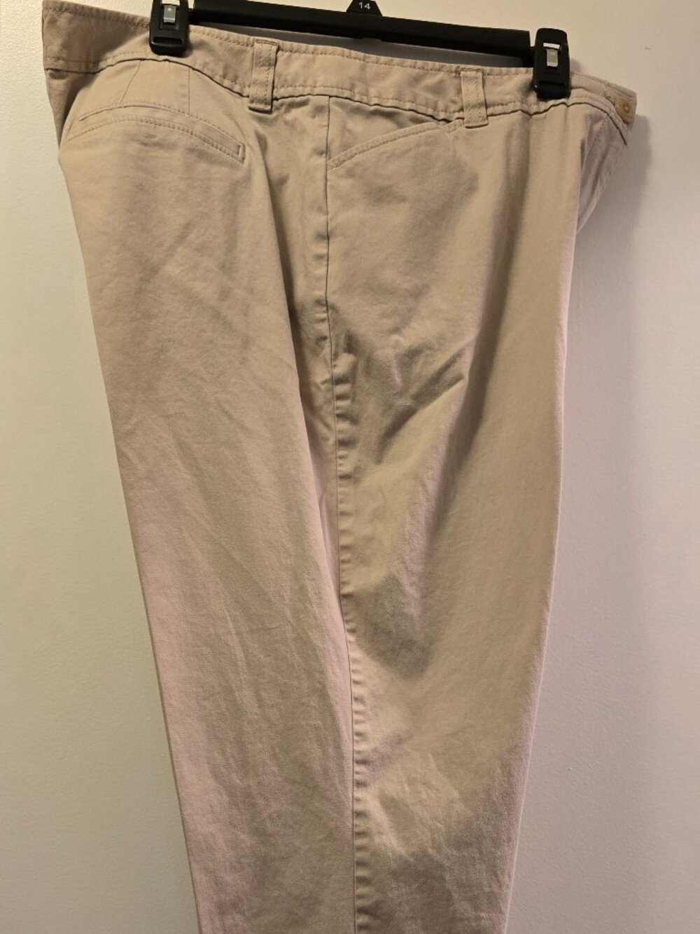 Loft Curvy Cropped Pants in Khaki Size 14